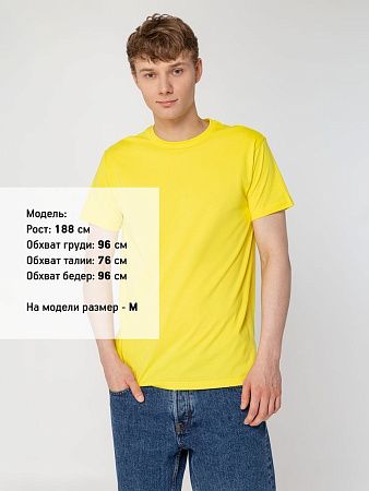 Футболка унисекс T-Bolka 160, желтая, размер S v2