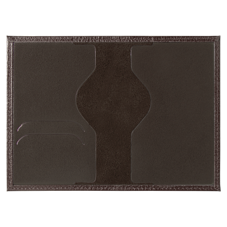Обложка для автодокументов Leather Sky Flotter Sun из натуральной кожи, коричневая 4273С