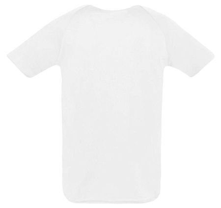 Футболка унисекс Sporty 140, белая, размер XXS