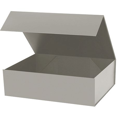 Подарочная коробка-трансформер большая, серая