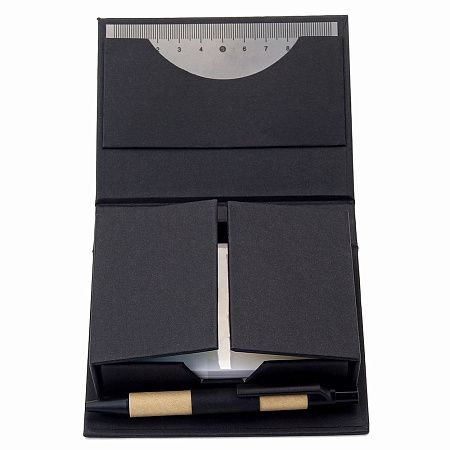 Набор для записей со стикерами Notora, черный