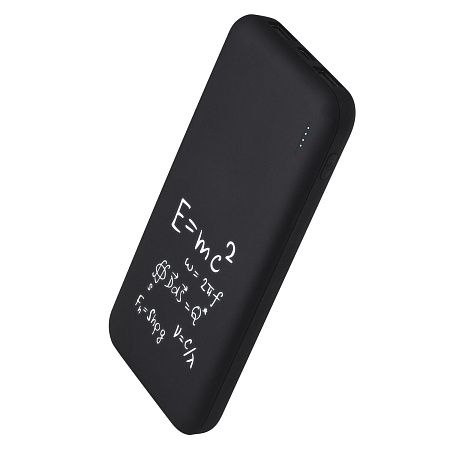 Внешний аккумулятор с подсветкой Люче (Luce) 10000 mAh, черный