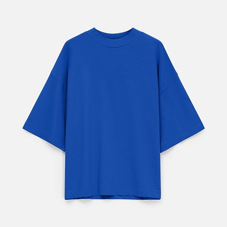 Футболка оверсайз унисекс T9, синяя, размер XL/2XL