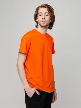 Футболка унисекс T-bolka 140, оранжевая, размер S