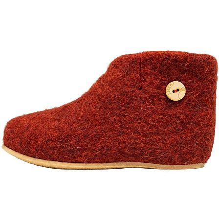 Домашние валенки Wild, красно-коричневые (терракот), размер 40