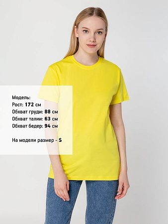 Футболка унисекс T-Bolka 160, желтая, размер S v2