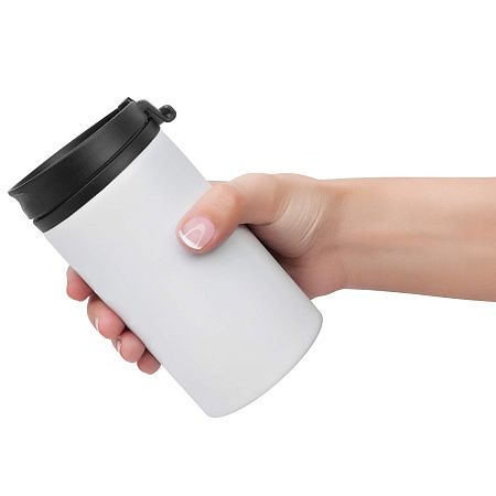 Термокружка CONFETTI 300мл. Белая с черной крышкой 6020.07