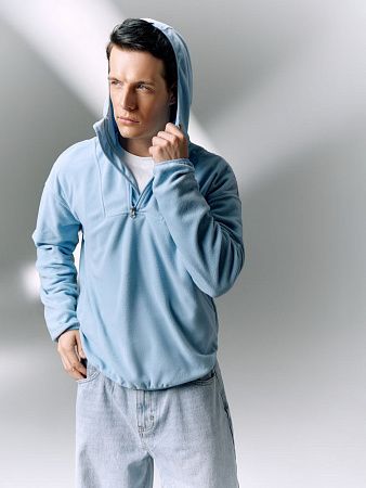 Анорак флисовый унисекс Fliska, голубой, размер XL/2XL