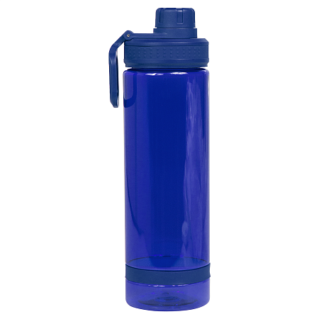 Бутылка для воды Oslo, 700 мл, пластиковая, с силиконовым кольцом, синяя