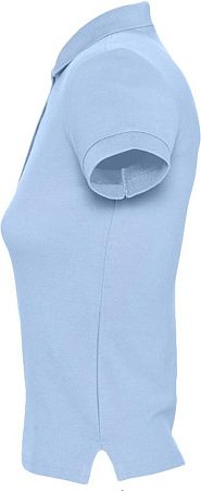 Рубашка поло женская People 210, голубая, размер S