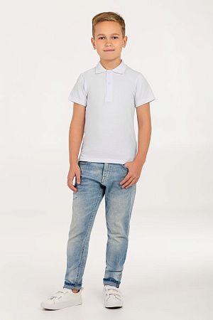 Рубашка поло детская Virma Kids, белая, размер 14 лет (154-164 см)
