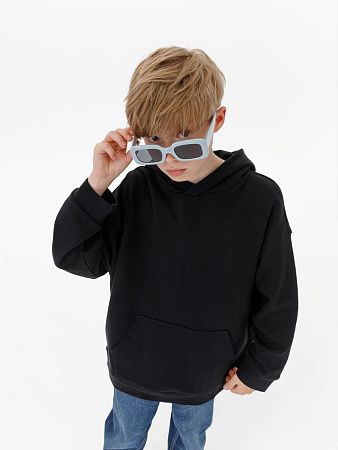 Худи детское оверсайз Houdini, черное, размер 6 лет (106-116 см)