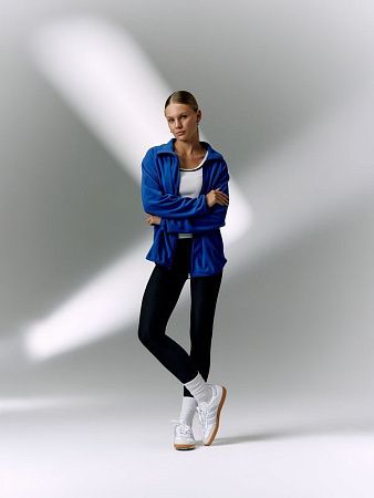 Куртка флисовая унисекс Fliska, ярко-синяя, размер XL/2XL