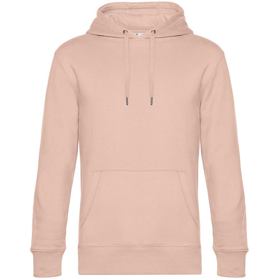 Толстовка с капюшоном унисекс King, розовая, размер XS