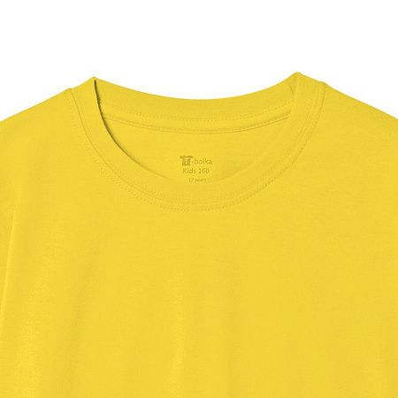 Футболка детская T-Bolka Kids, желтая, размер 8 лет (118-128 см)