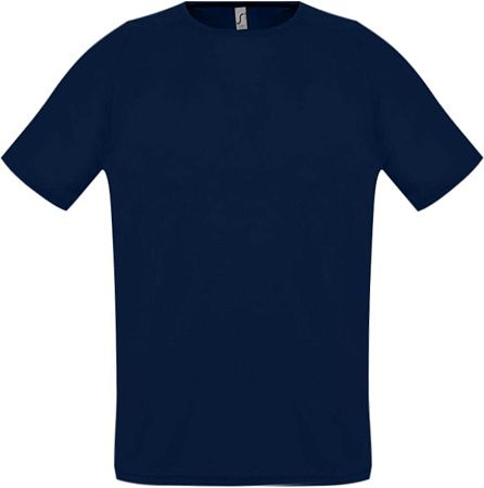 Футболка унисекс Sporty 140, темно-синяя, размер XXS
