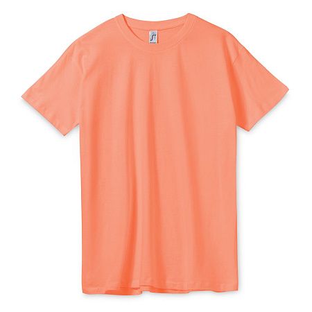Футболка унисекс Regent 150, оранжевая (абрикосовая), размер XS