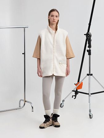 Жилет унисекс Oblako, молочно-белый, размер XL/2XL