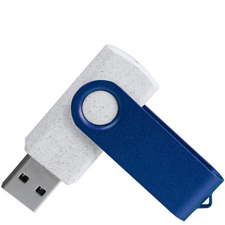 Флешка TWIST ECO Белая с синим 4027.07.01.16ГБ3.0