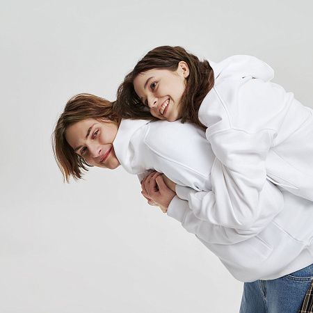 Худи оверсайз унисекс FUSION, белый, размер 3XL/4XL