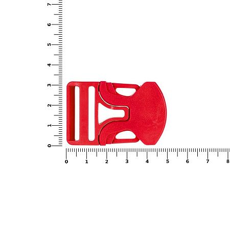 Застежка-пряжка односторонняя Triden, красный