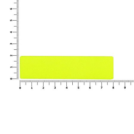 Наклейка тканевая Lunga, S, желтый неон