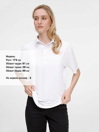 Рубашка поло унисекс Senti, белая, размер 4XL