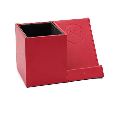 Настольный органайзер Elegans c беспроводной зарядкой, черный