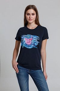 Футболка женская «Ван-Пиг», белая под нанесение