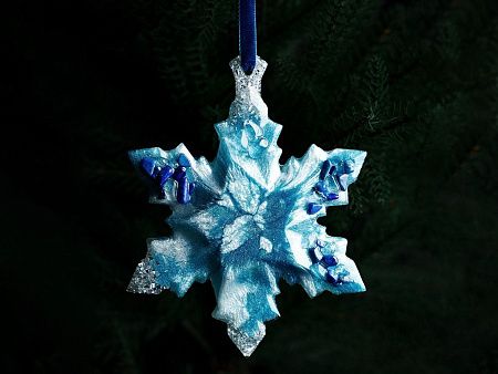 Елочная игрушка Снежинка