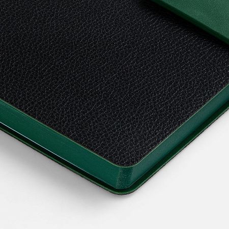 Ежедневник Boom, недатированный, черный с зеленым