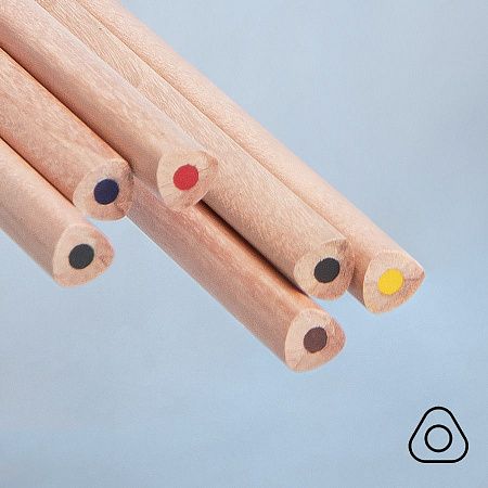 Цветные карандаши KINDERLINE small,6 цветов