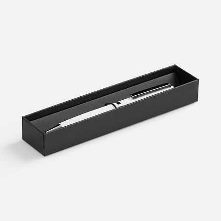 Ручка шариковая Inkish Chrome в футляре, белая