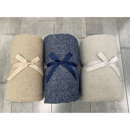 Плед акриловый SUPER SOFT NATURE, тёмно-синий