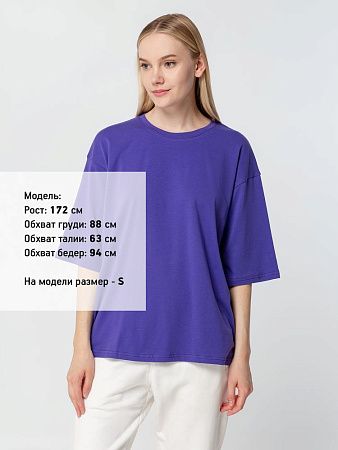 Футболка унисекс оверсайз Street Vibes, фиолетовая, размер XL/2XL