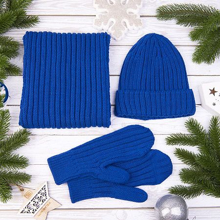 Шарф вязаный НАСВЯЗИ© шерсть/акрил