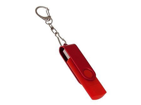 USB 3.0- флешка на 64 Гб с поворотным механизмом и дополнительным разъемом Type-C