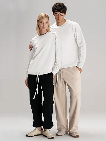 Свитшот унисекс Vozduh, молочно-белый, размер XS/S