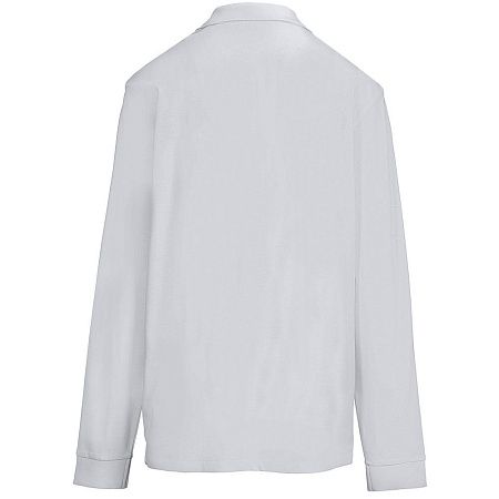 Рубашка поло унисекс с длинным рукавом Pacific LSL, серая, размер XS