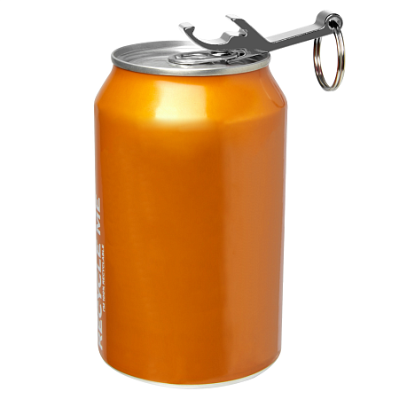 Брелок открывашка Tools Beer Garden, алюминиевая, серебристая