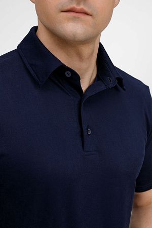 Рубашка поло унисекс Senti, темно-синяя, размер L