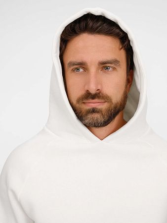 Худи унисекс оверсайз Easy Street, молочно-белое, размер M/L