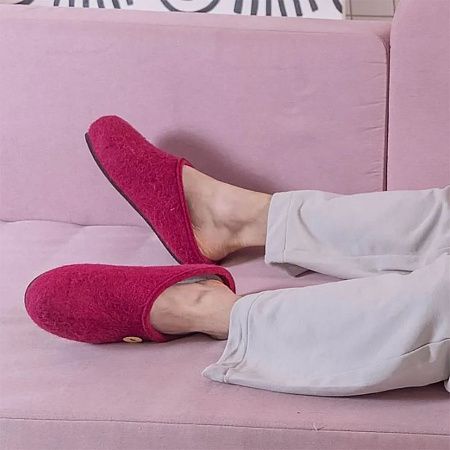 Домашние валенки Step, розовые (вереск), размер 43