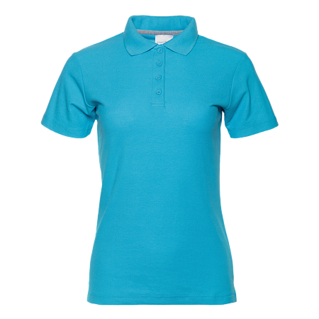 Рубашка поло женская STAN хлопок/полиэстер 185, 04WL, Бирюзовый,  (32)  (50/XL)