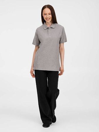 Рубашка поло унисекс Tervise, серый меланж, размер L