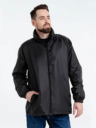 Ветровка унисекс Shift, черная, размер XS