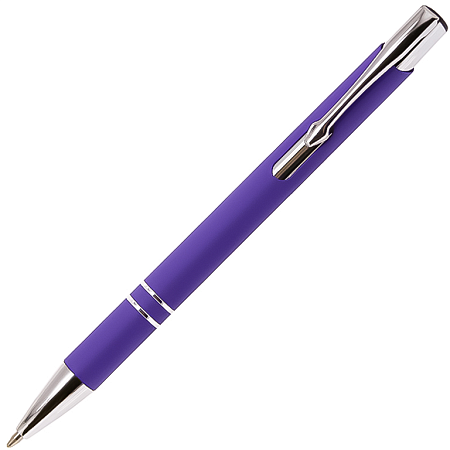 Ручка шариковая, COSMO HEAVY Soft Touch Requis,, металлическая, фиолетовая
