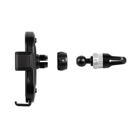 Автомобильное беспроводное (15W) зарядное устройство "Guide" с прозрачным корпусом