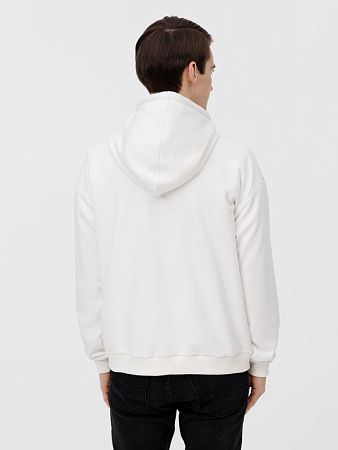 Толстовка унисекс оверсайз на молнии Zippy Terry, белая, размер XS/S