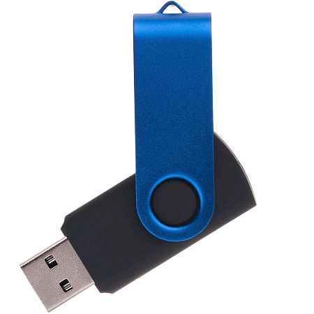 Флешка TWIST COLOR MIX Черная с синим 4016.08.01.64ГБ